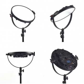 Gambar produk TOLIFO Lampu Kamera Foto Video Flashlight Studio Circle LED RGB 60W - R-S60RGB