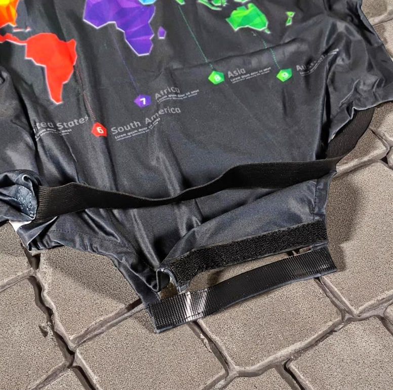 Gambar produk TravGuard Sarung Koper Elastis Polyester Spandex Suitcase Cover M Intercontinental Map - H-22