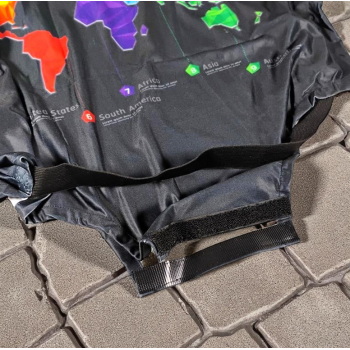 Gambar produk TravGuard Sarung Koper Elastis Polyester Spandex Suitcase Cover M Intercontinental Map - H-22