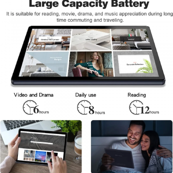 Gambar produk PRITOM Tablet Android 13 10.1 Inch IPS WiFi 3G Quad Core 6000mAh - M10