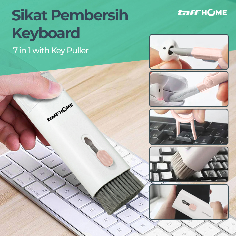 Gambar produk TaffHOME Sikat Pembersih Keyboard Folding 7in1 with Key Puller - Q6E