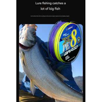 Gambar produk J-Cheng Senar Pancing PE 8 Braided Strand Fishing Line 100M 0.8 - JC583
