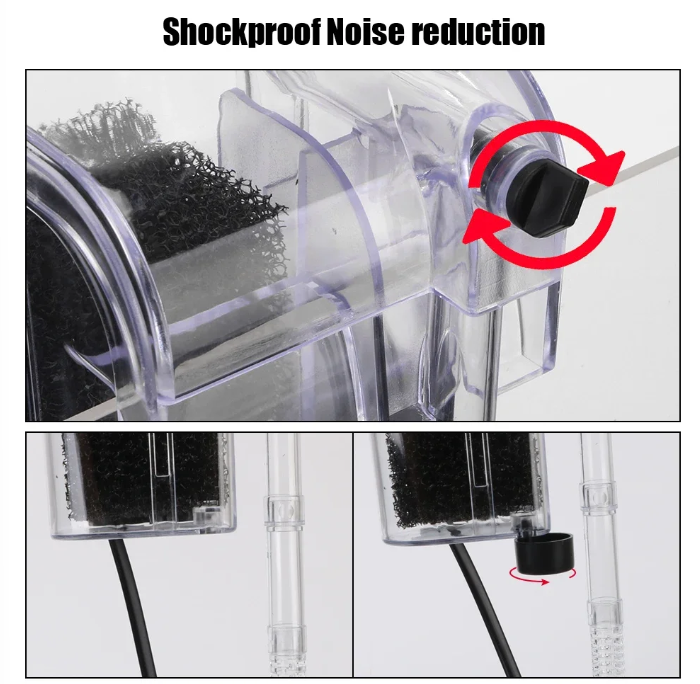 Gambar produk LIONFU Filter Aquarium Mini Hanging Tank Oxygen 250 H/L 3W 20cm - WL3