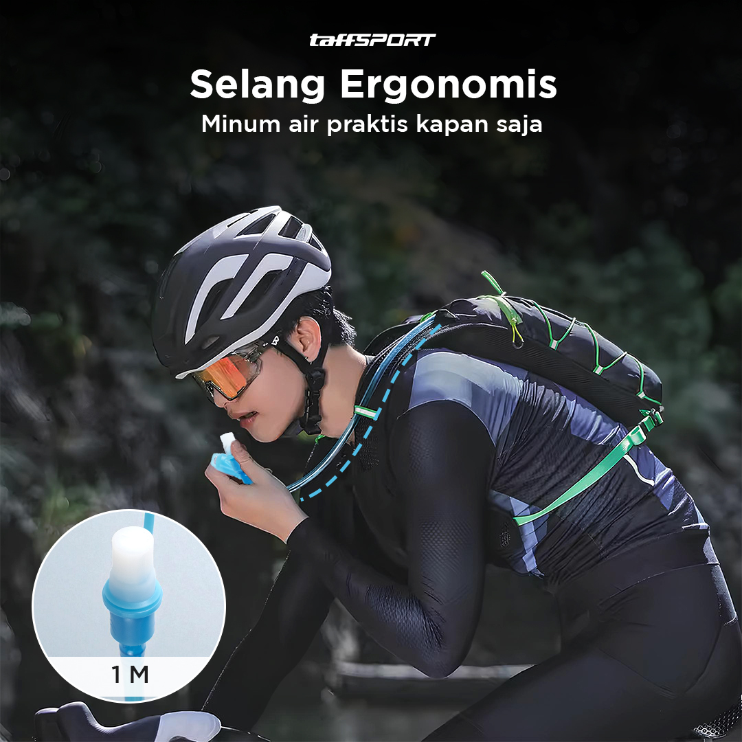 Gambar produk TaffSPORT Botol Minum Lipat Water Bladder Hydration Pack BPA Free 3L - Y8