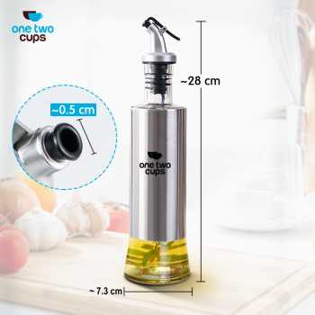 Gambar produk One Two Cups Botol Minyak Olive Oil Stainless Steel Platted 500ml - OT50
