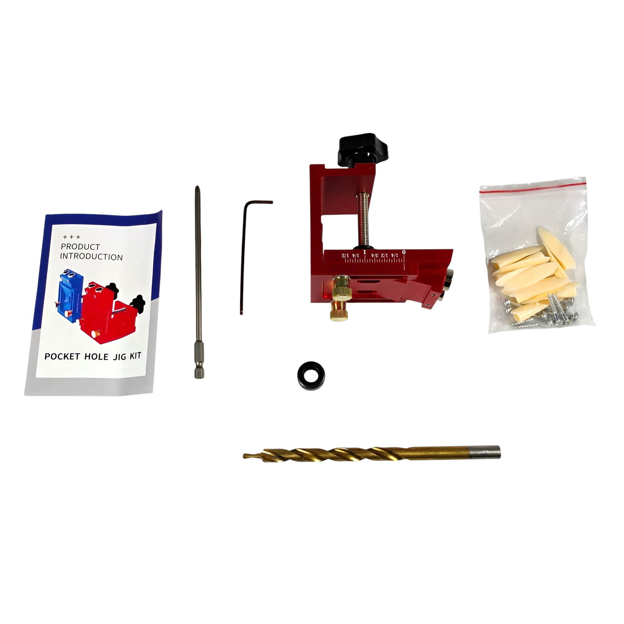 Gambar produk FNICEL Alat Bantu Bor Miring 15 Derajat Pocket Hole Jig Drill - FN-15