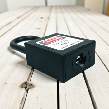 Gambar produk KS Gembok Isolasi Plastik Baja Solid Electricity Safety Padlock 38mm - KS013