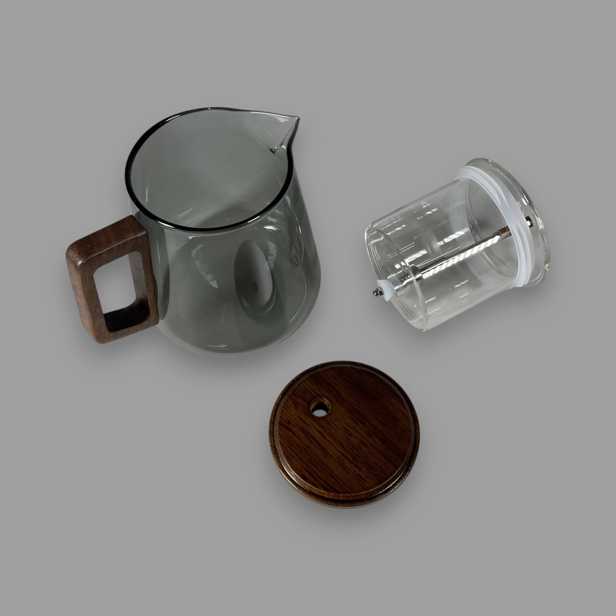 Gambar produk MALAD Teko Teh Kaca Saringan Tahan Panas One Click Filter Teapot 650ml - M-650