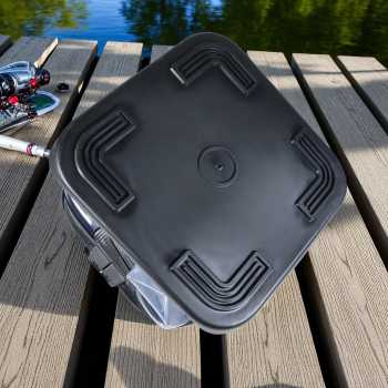Gambar produk SUNNIMIX Ember Lipat Mancing Ikan Folding Model Rope with Side Pocket Small - SN23