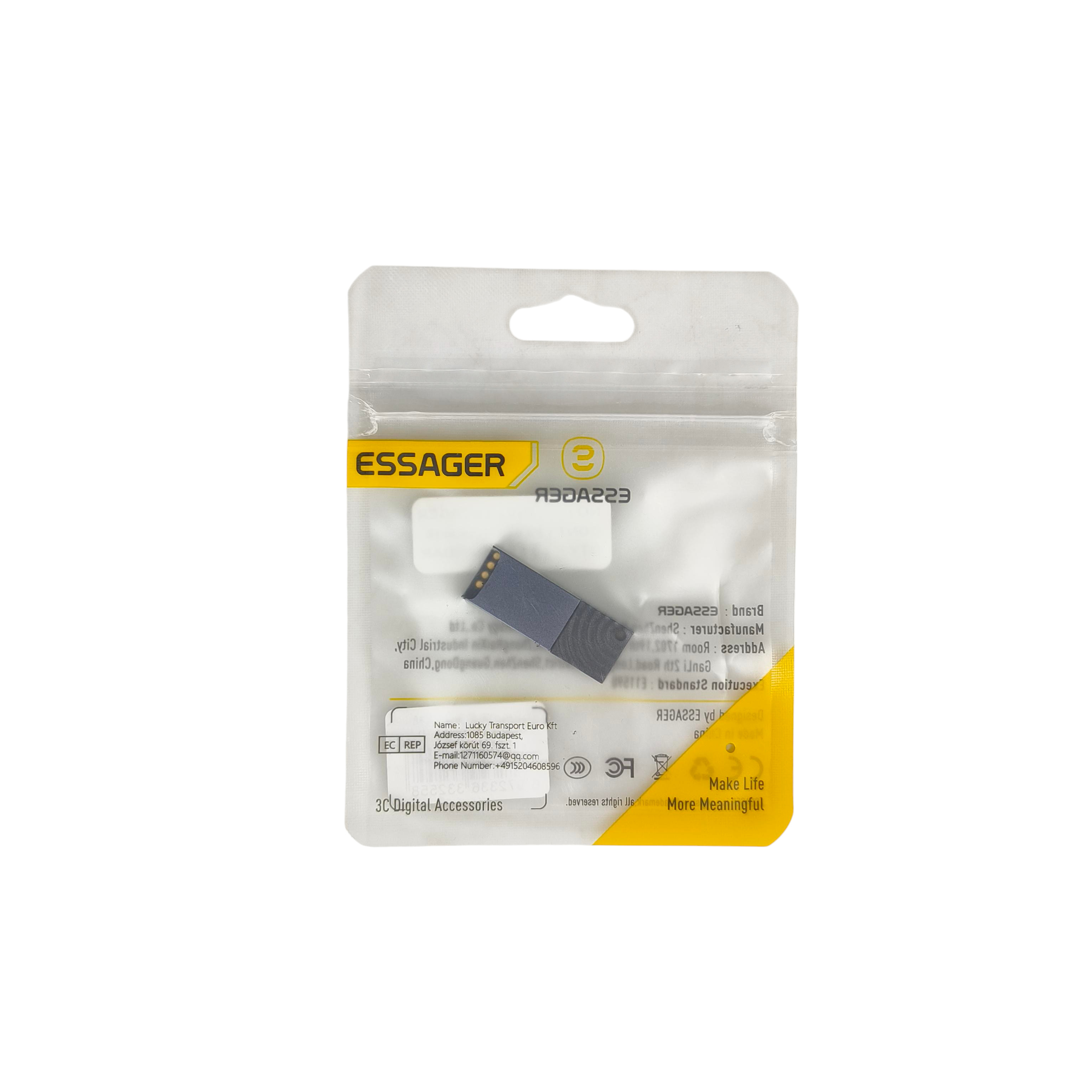 ESSAGER Card Reader 2in1 USB Type C OTG USB 2.0 MicroSD - ES-DK02 Gambar produk ESSAGER Card Reader 2in1 USB Type C OTG USB 2.0 MicroSD - ES-DK02