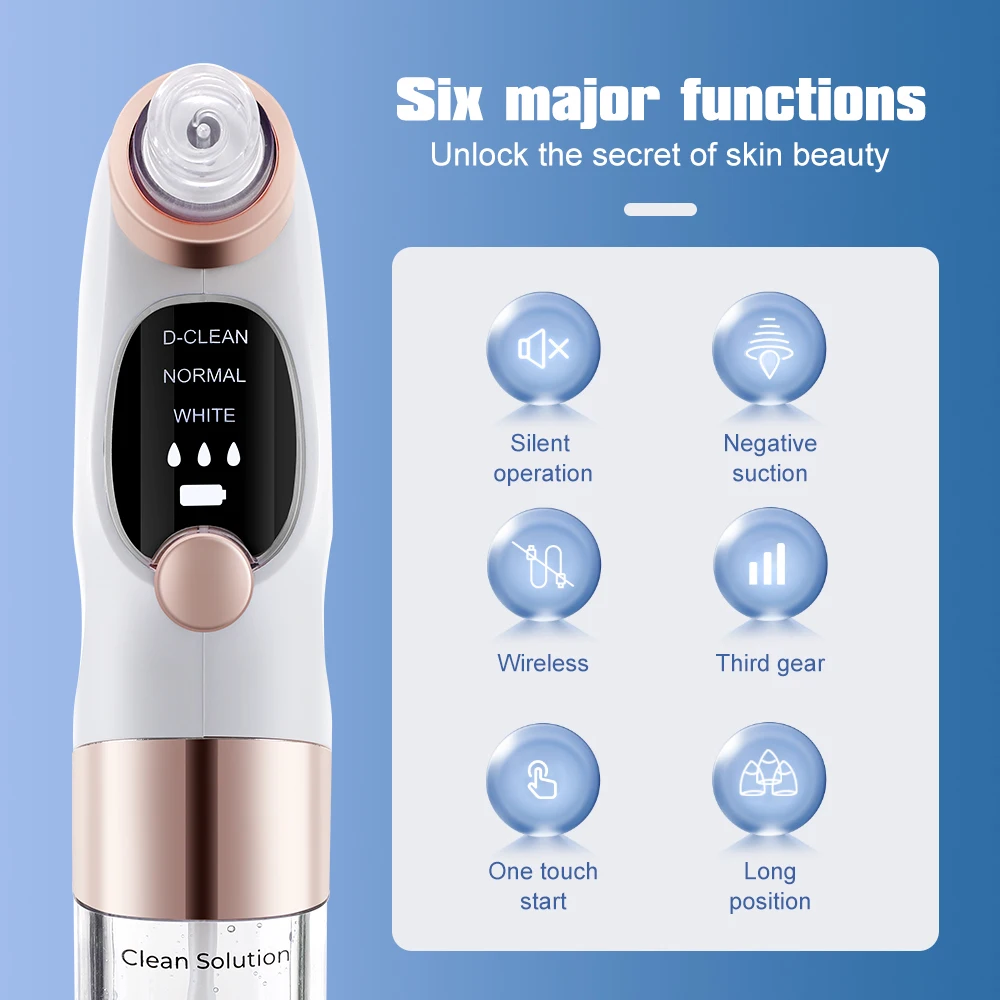 Gambar produk Agdoad Alat Penyedot Komedo Elektrik Facial Pore Vacuum 6 Heads - AD086