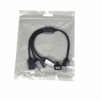Gambar produk DIXSIG Kabel OTG Splitter 3in1 USB Type A Male to Female - DG-102