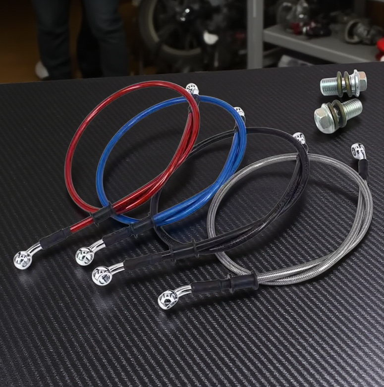Gambar produk CHIZIYO Selang Rem Motor Motorcycle Hydraulic Disk Brake Hose 1PCS 120cm - CZ1