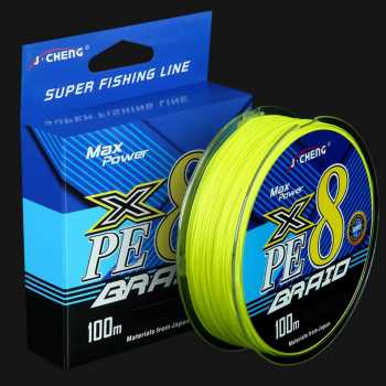 Gambar produk J-Cheng Senar Pancing PE 8 Braided Strand Fishing Line 100M 0.8 - JC583