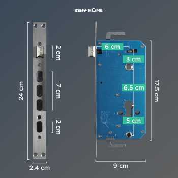 Gambar produk TaffHOME Smart Door Lock Fingerprint 3D Face Recognition Card Eques - A1