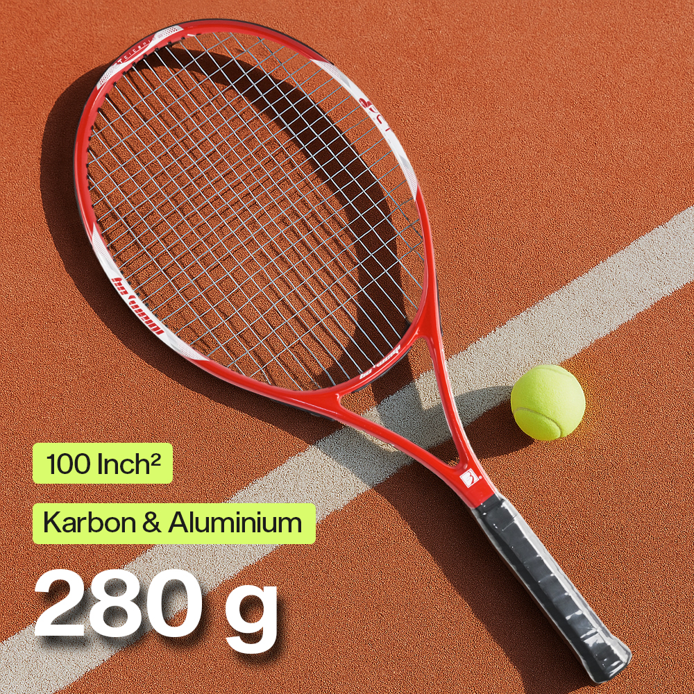 Gambar produk BO WEIQI Raket Tenis Carbon Aluminium Alloy 100sq 16x20 280g - B-280