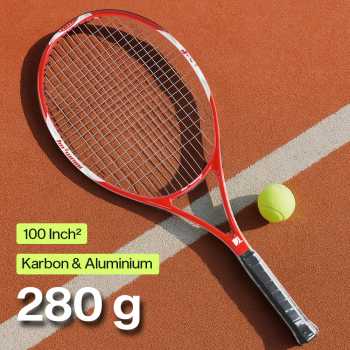 BO WEIQI Raket Tenis Carbon Aluminium Alloy 100sq 16x20 280g - B-280