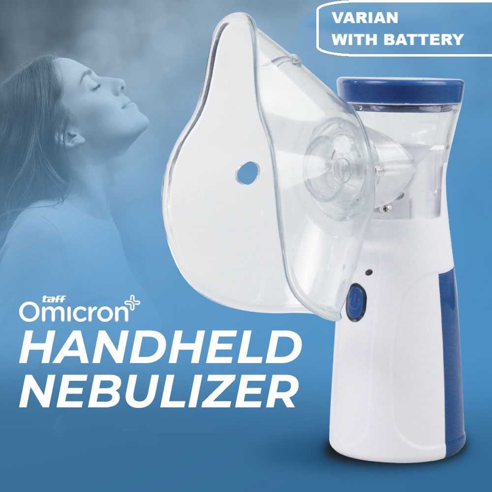 Gambar produk TaffOmicron Alat Terapi Pernapasan Mesh Nebulizer Portable Inhaler With Battery - JSL-W302