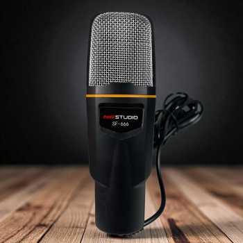Gambar produk TaffSTUDIO Mikrofon Kondenser Microphone Condenser Podcast with Stand Type C - SF-666