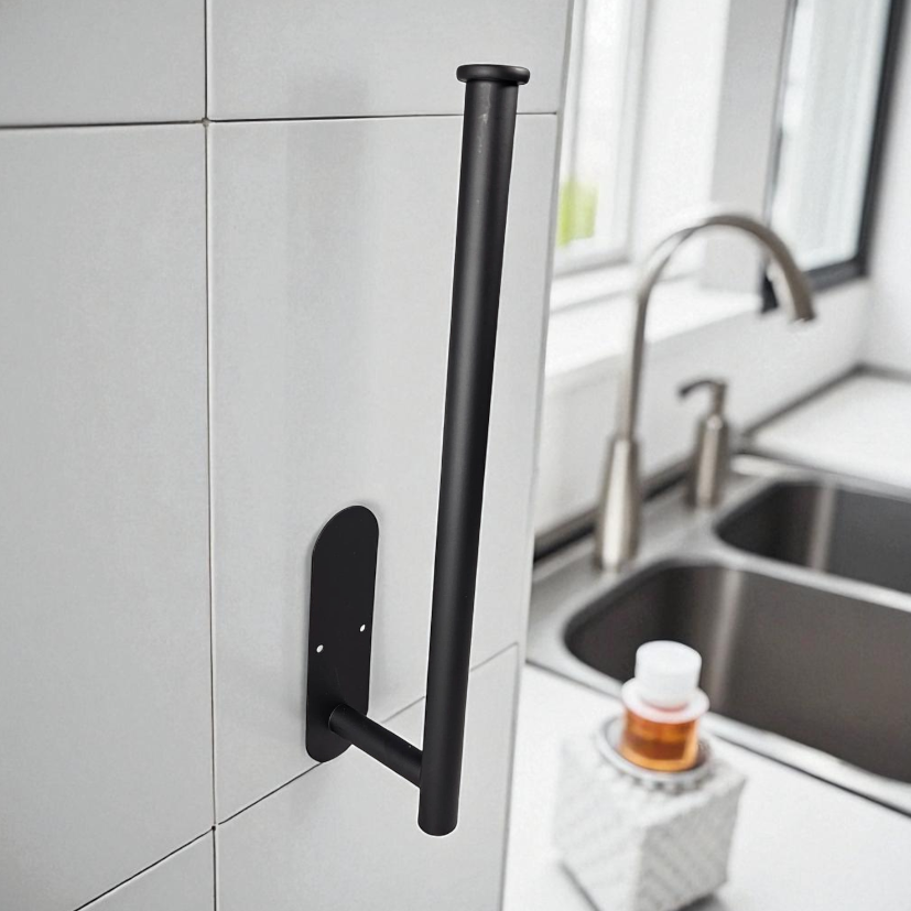 Gambar produk SUNHK Tempat Gantungan Handuk Tisu Panjang Long Paper Towel Holder 33.5x14.5x4.5cm - HK099