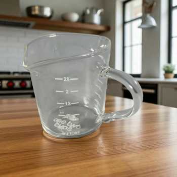 One Two Cups Teko Cangkir Gelas Kopi Takaran Tahan Panas 70ml - A00313