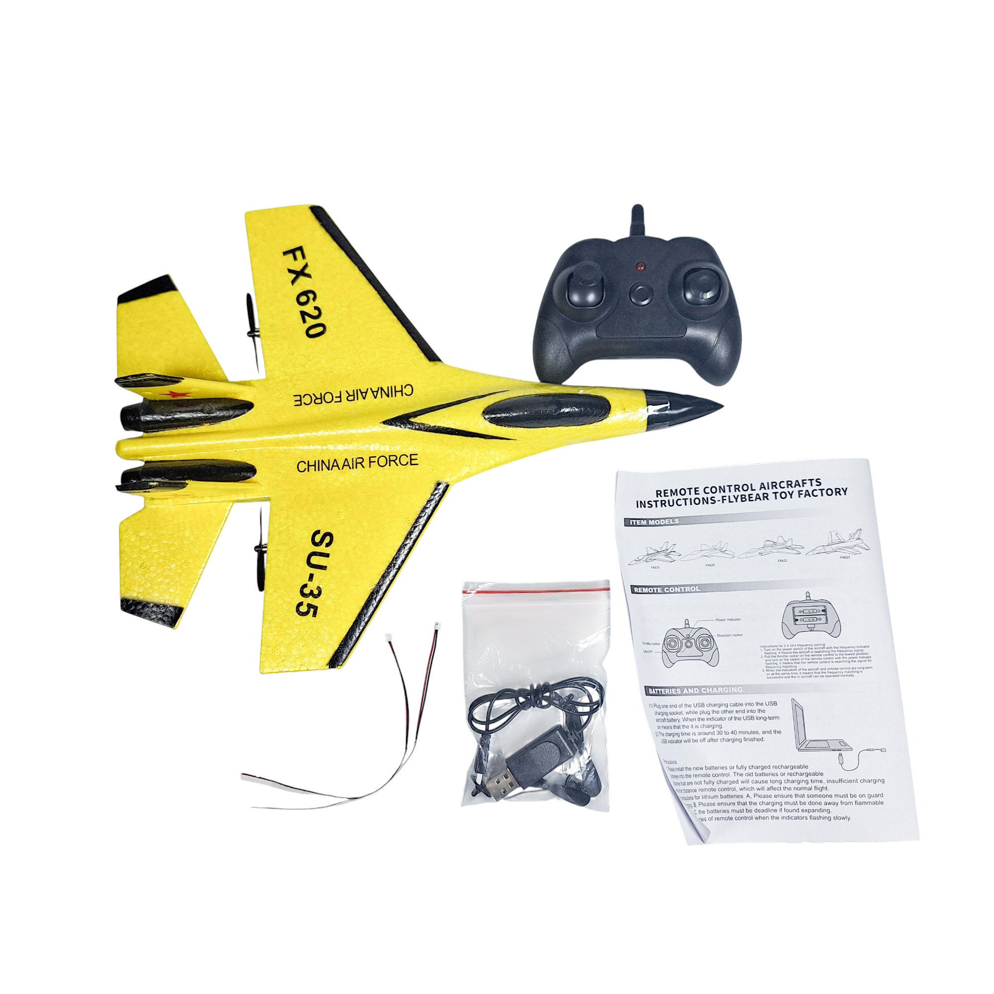 Gambar produk FEI XIONG Pesawat Terbang Remote Control Glider Foam 2.4G RC - FX-620