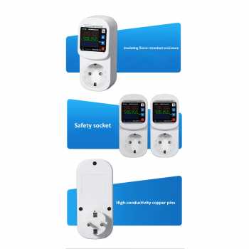 Gambar produk TYZHSOUL Stop Kontak Pelindung Voltase Arus Socket Protector 16A 230V - F3KA