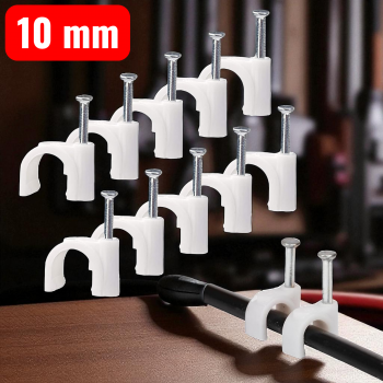 YUEQING Klip Kabel Cable Clip Round Wire Management Electrical 100 PCS - YQ801