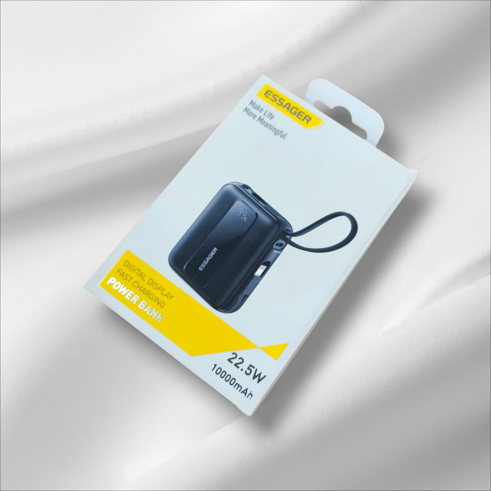 Essager Power Bank Digital Display USB C Builtin Cable 22.5W 10000mAh - ES-D024 Gambar produk Essager Power Bank Digital Display USB C Builtin Cable 22.5W 10000mAh - ES-D024