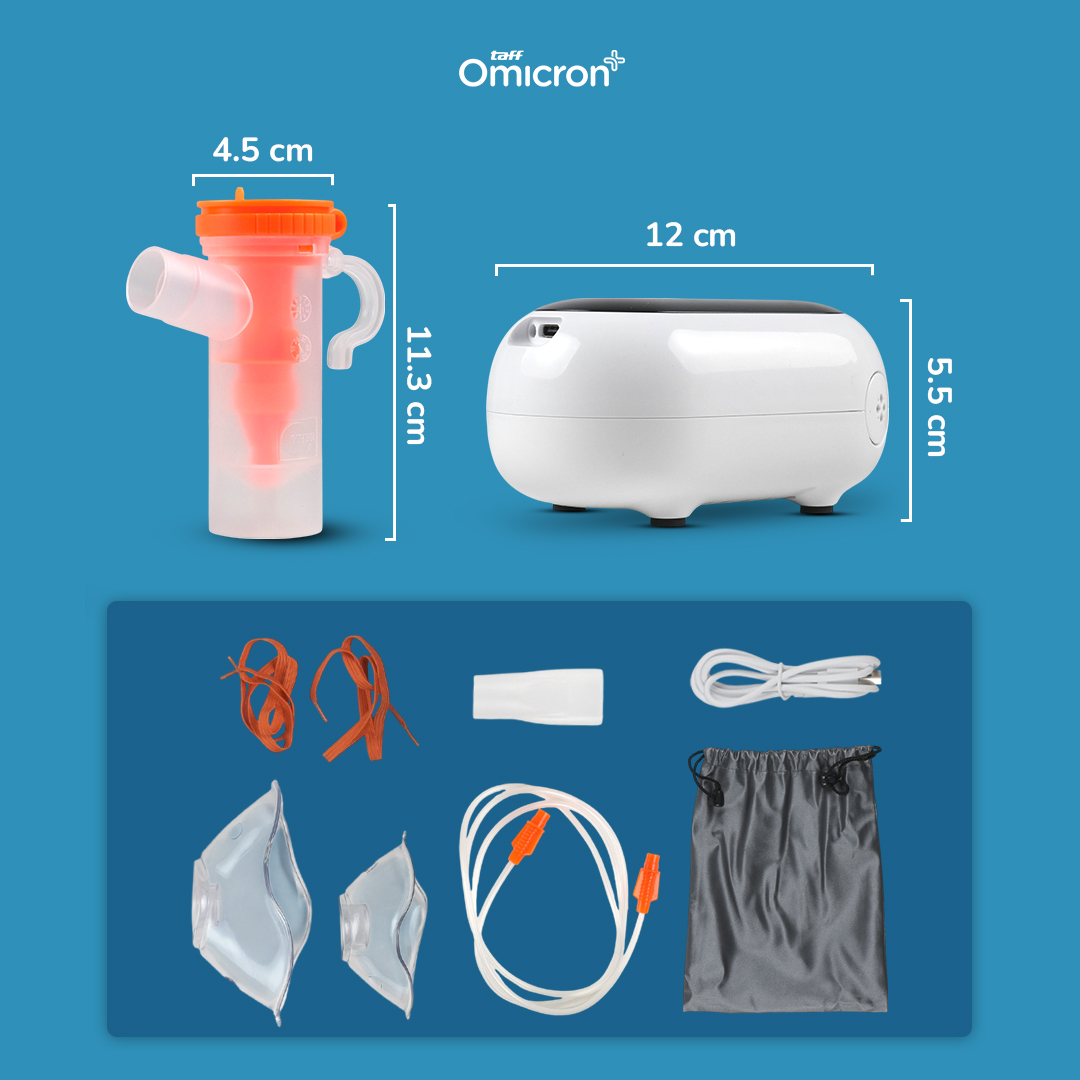 Gambar produk TaffOmicron Alat Terapi Pernapasan Compressor Nebulizer Inhaler - SZ5