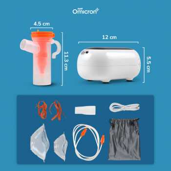 Gambar produk TaffOmicron Alat Terapi Pernapasan Compressor Nebulizer Inhaler - SZ5