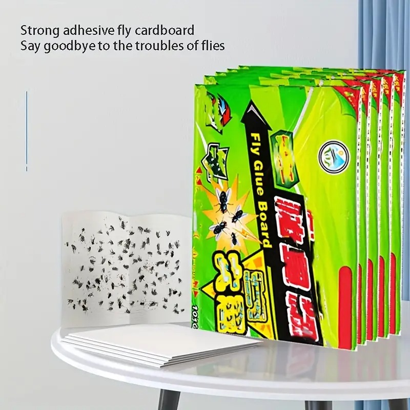 Gambar produk TRAPSI Perangkap Lem Lalat Kertas Fly Sticker Trap 15x25cm 10 PCS - T10