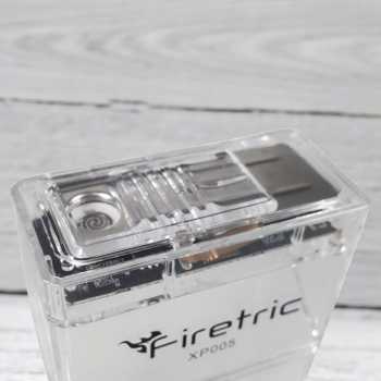 Gambar produk Firetric Kotak Rokok Transparan 20 Batang Anti Lembap LED with Lighter - XP005