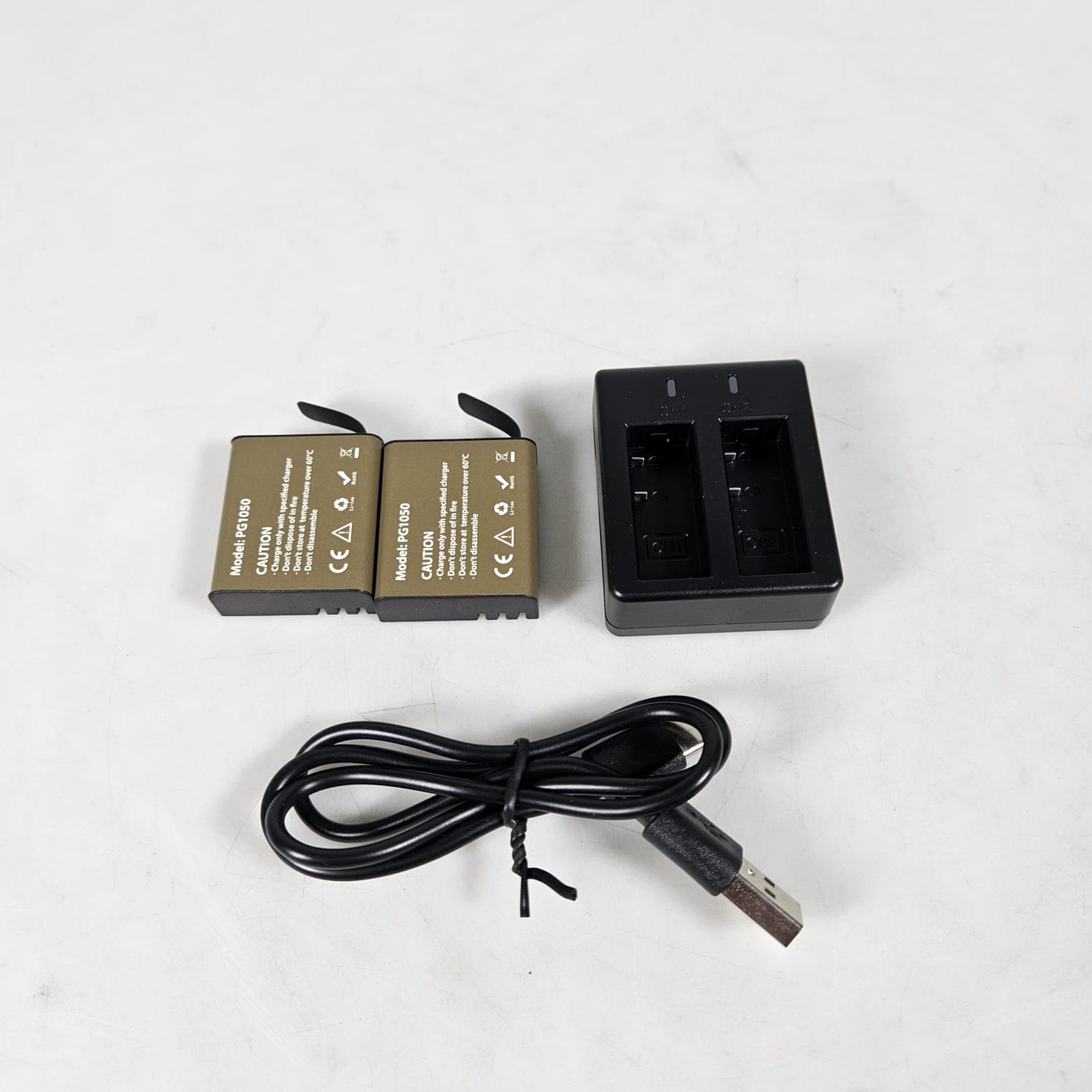 Gambar produk Charger Baterai 2 Slot with 2PCS Baterai for EKEN H9 H9R SJCAM - AX-SJ4000SC