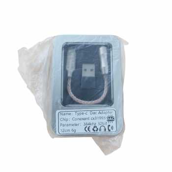 Gambar produk ALAC Kabel USB Type C ke 3.5mm Adaptor HiFi DAC Conexant CX31993 Chip - CX-PRO