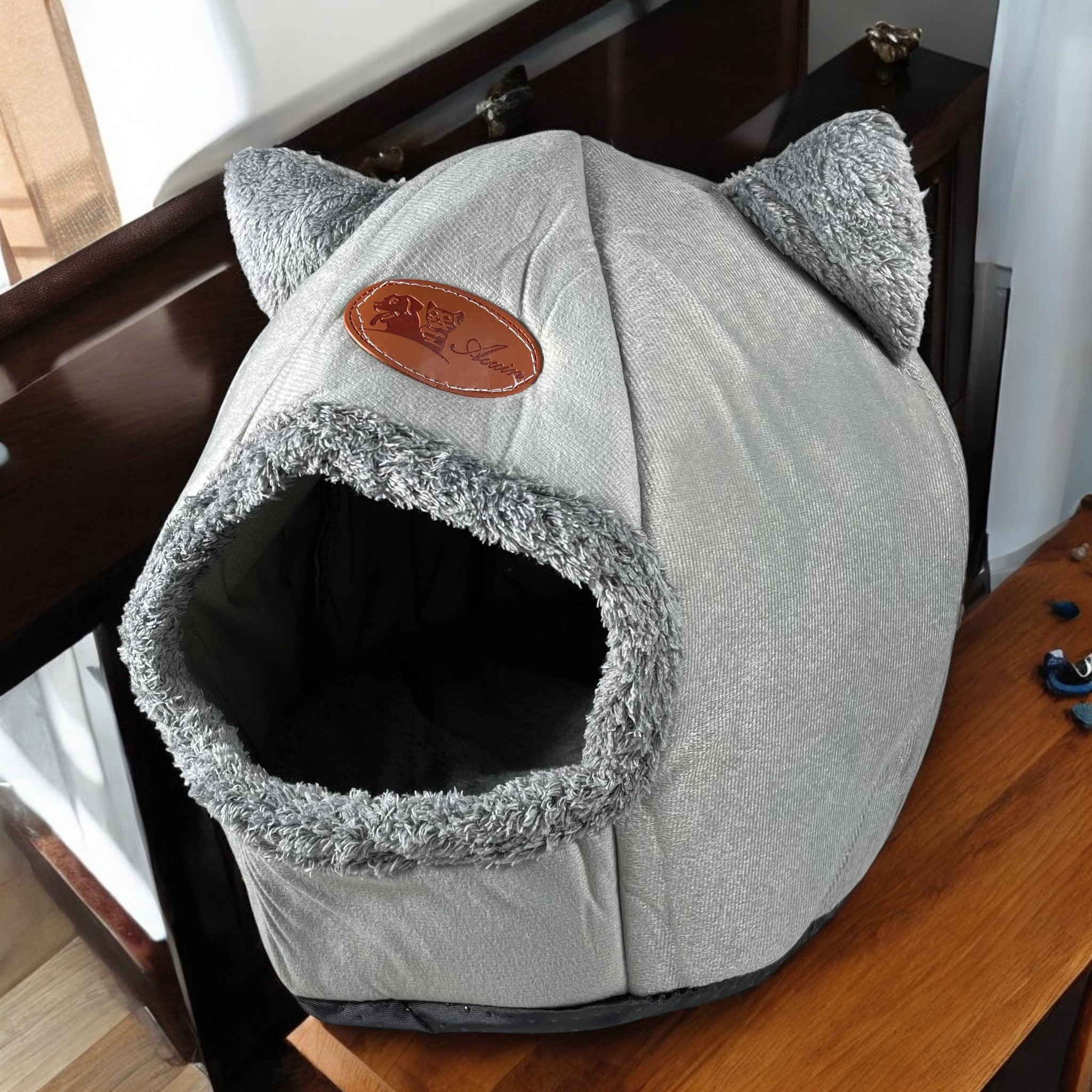 Gambar produk AOXIN Tempat Tidur Hewan Peliharaan Kucing Cat House Tent M - HTC01