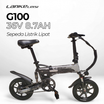 Lankeleisi Sepeda Listrik Lipat Folding Bike Moped 36V 8.7AH - G100