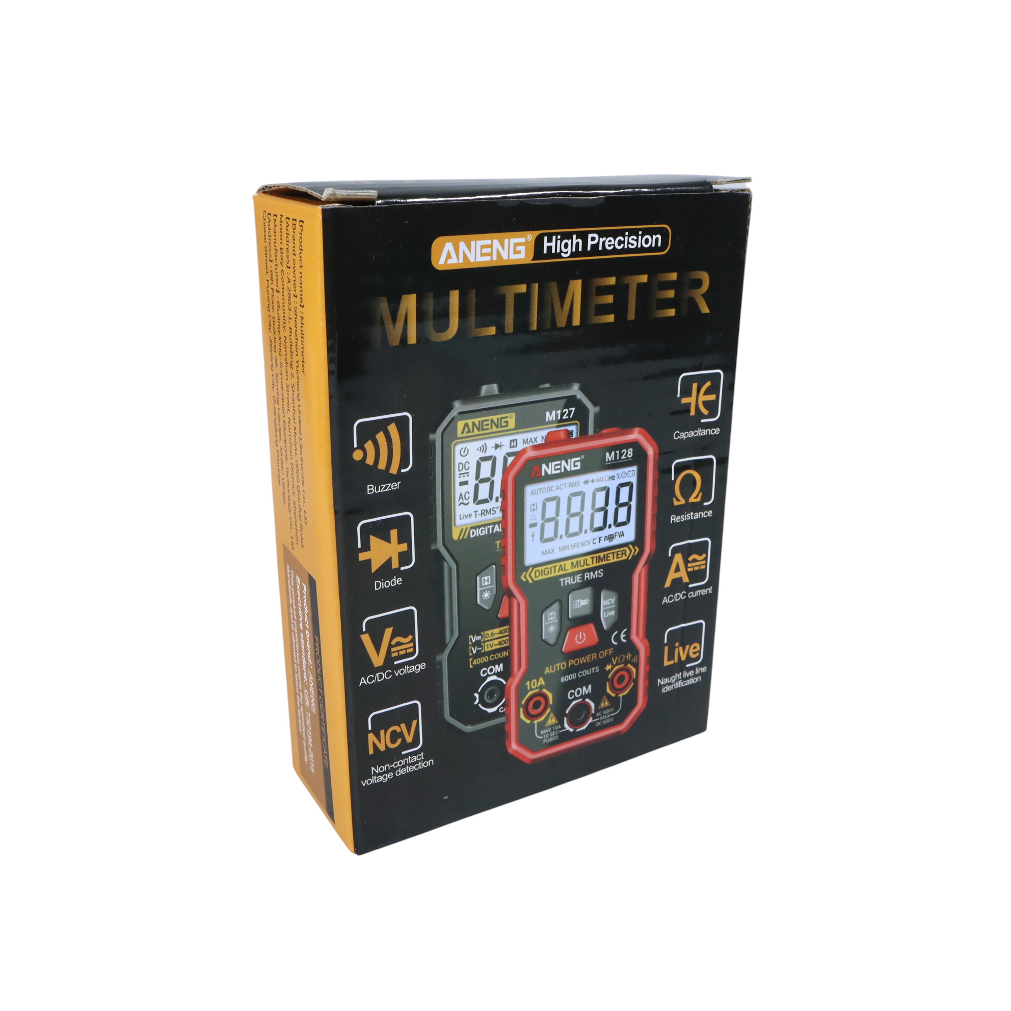 Gambar produk ANENG Digital Multimeter Voltage Tester AC/DC NCV Flash 6000 Counts - M128