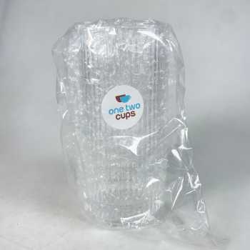 Gambar produk One Two Cups Gelas Kaca Aesthetic Kopi Teh Simple Stripe Glass 370ml - IN-34