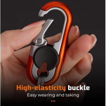 Gambar produk BILAW Gantungan Kunci Karabiner Keychain Quickdraw Bottle Opener - SN-29