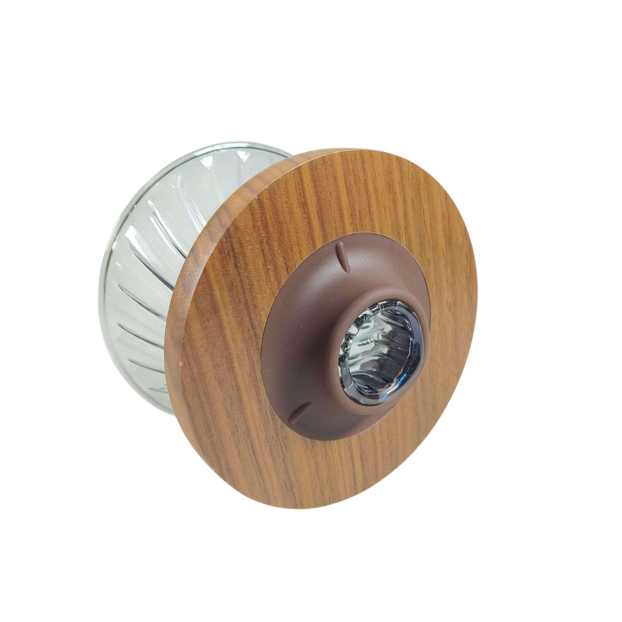 Gambar produk ANTM Filter Penyaring Kopi V60 Coffee Dripper with Walnut Tray - SD-8106