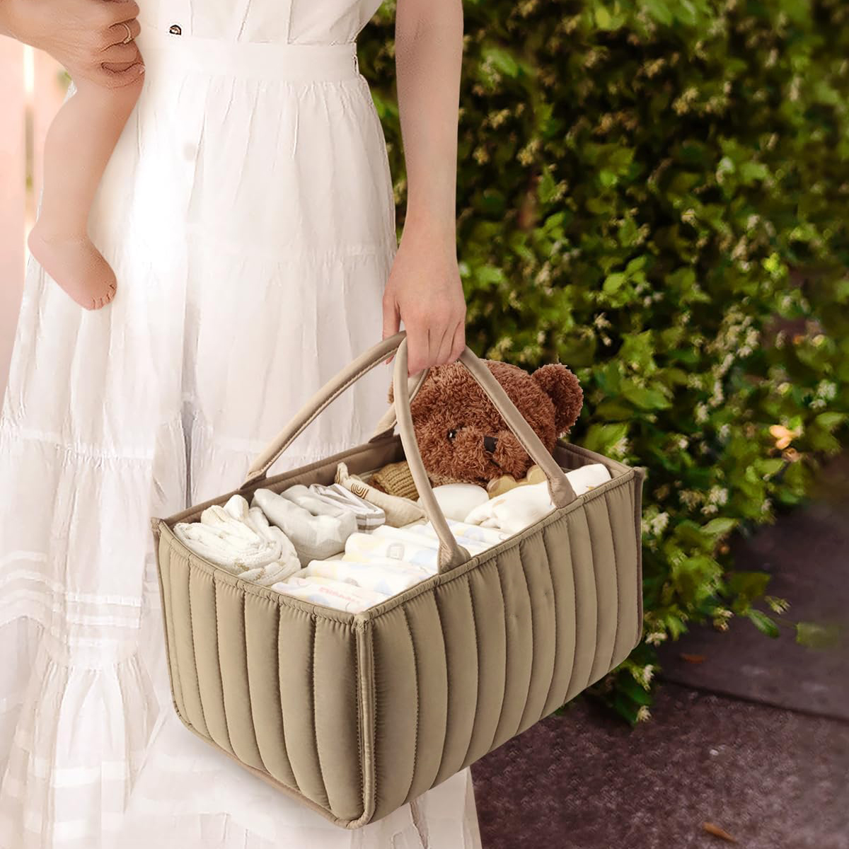 Gambar produk Nappy Tas Perlengkapan Bayi Foldable Baby Caddy Diaper Bag Organizer - NP527