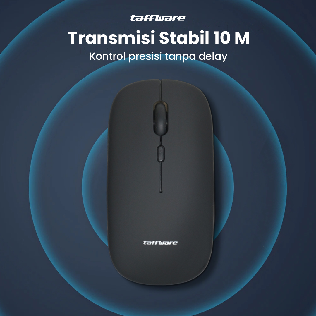 Gambar produk Taffware Mouse Wireless Bluetooth Optical 2.4GHz Silent Click 1200DPI - M8120G