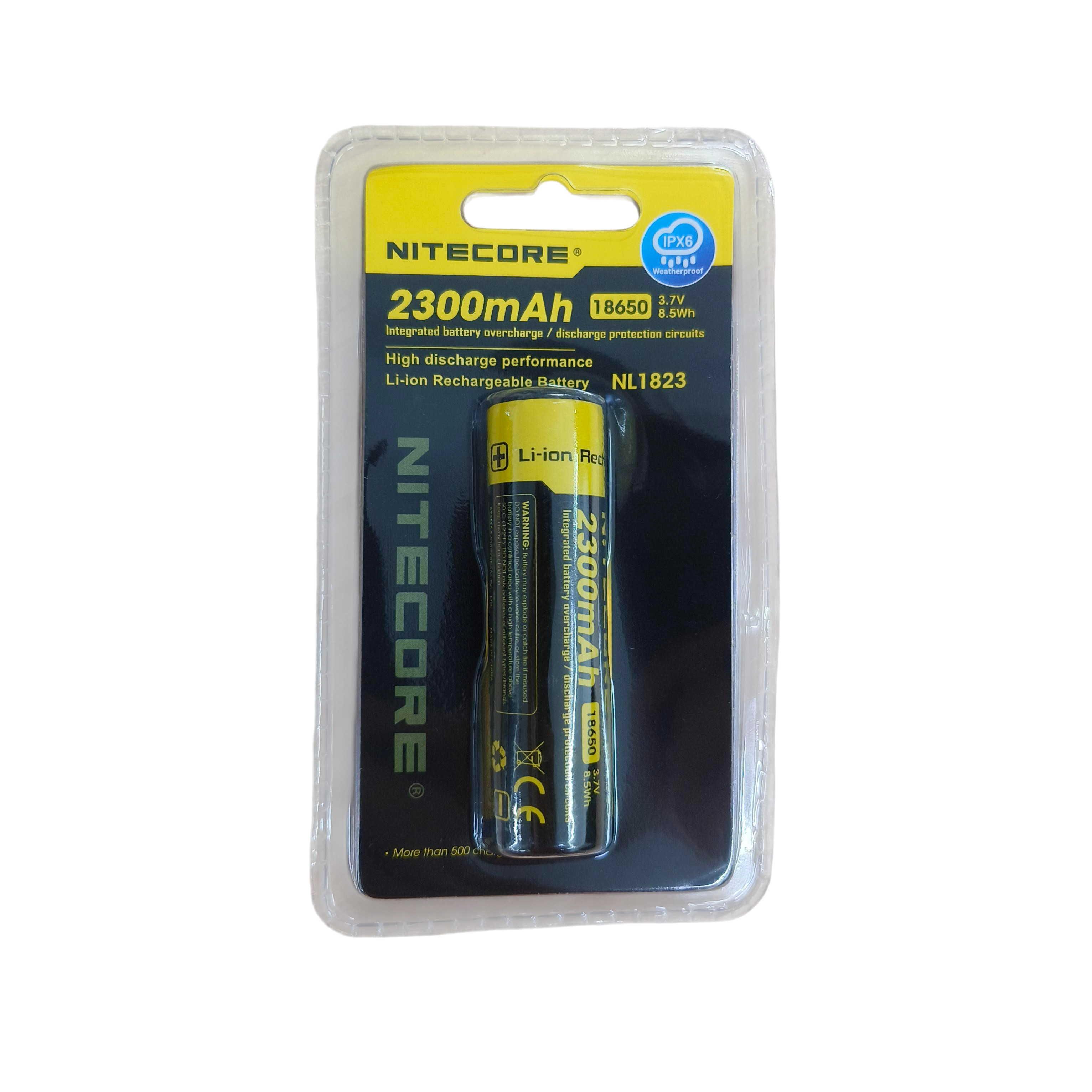 Gambar produk NITECORE Baterai Rechargeable 18650 Li-Ion 3.7V 2300mAh 1 PCS - NL1823