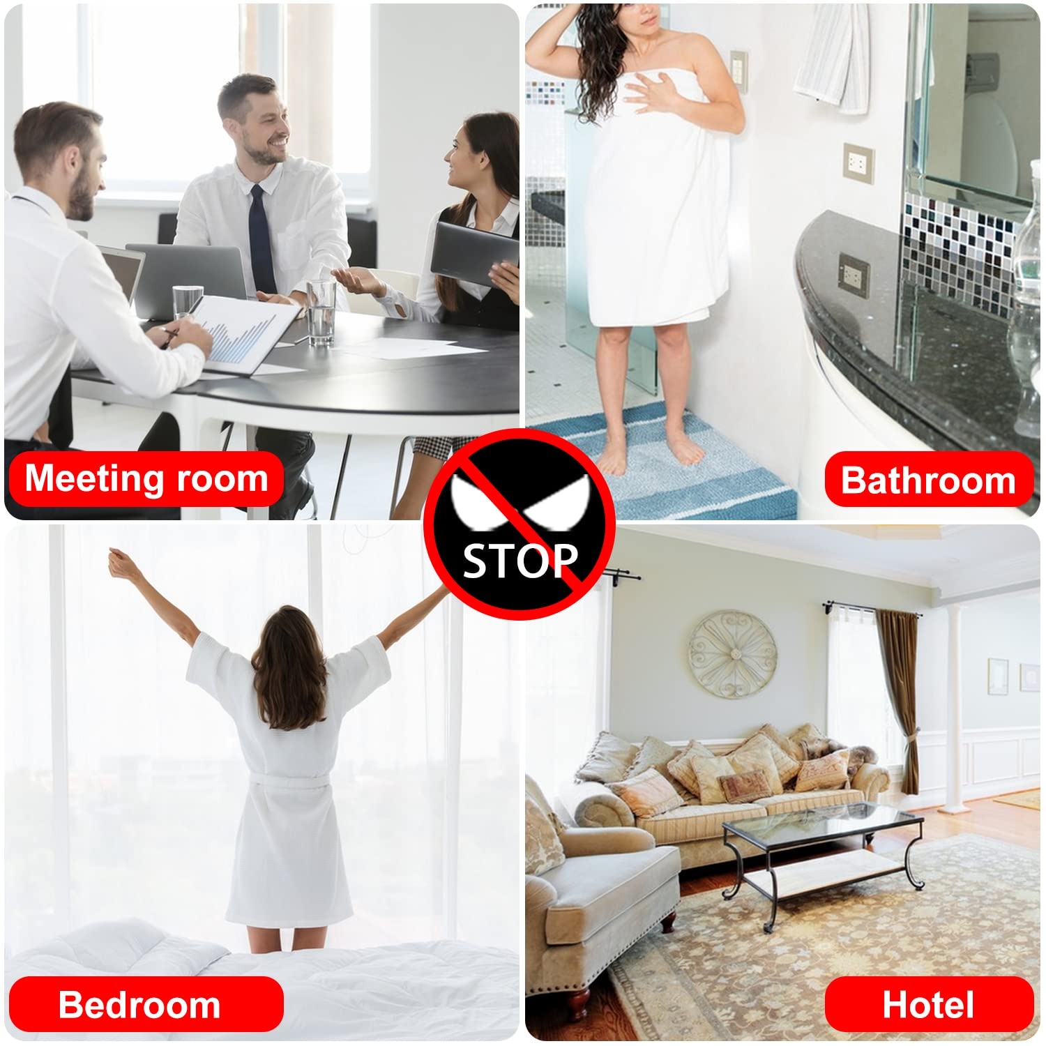 Gambar produk Desslo Alat Deteksi Kamera Tersembunyi Infrared Anti Spy Alarm - S001