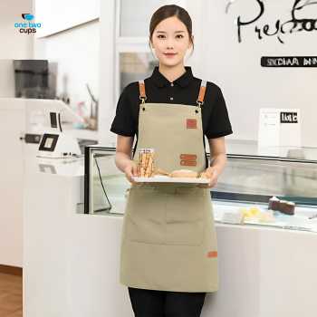 Gambar produk One Two Cups Celemek Masak Apron Anti Air dengan Kantong - SP01