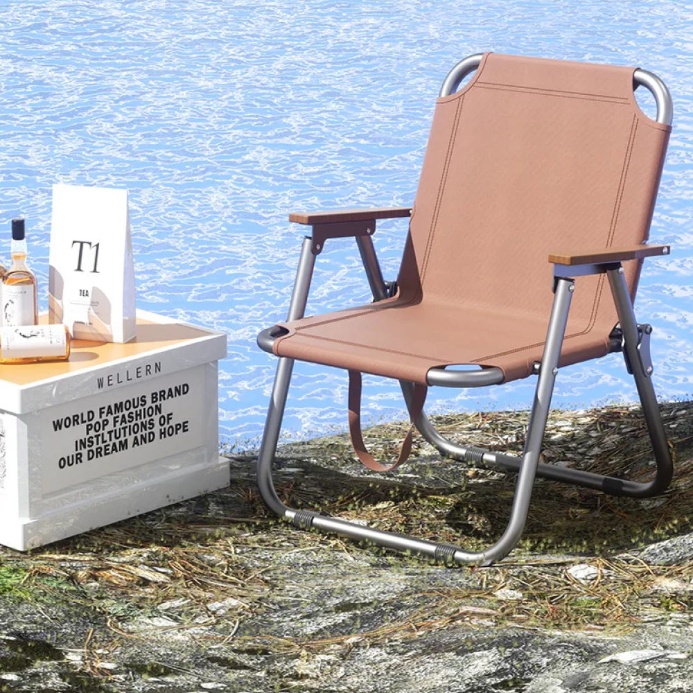 Gambar produk Patio Kursi Lipat Outdoor Camping Portable Oxford 600D Folding Chair - PT144