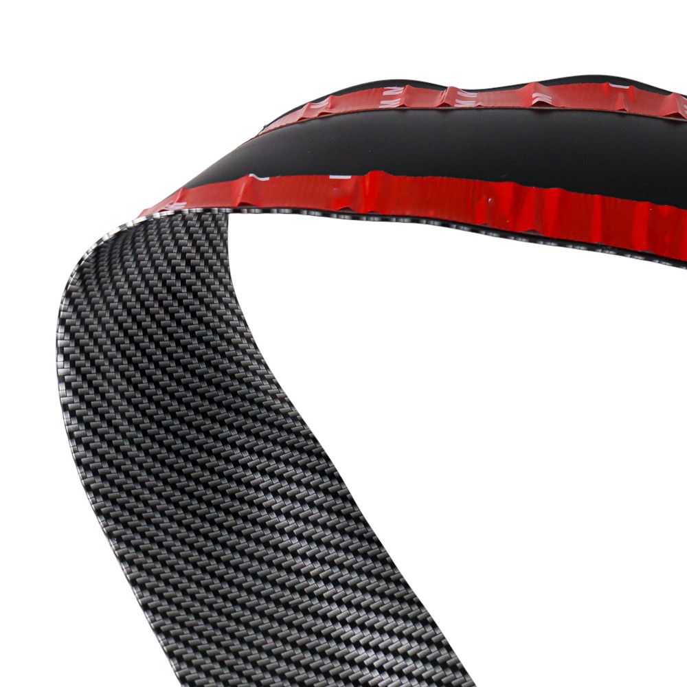 Gambar produk KARLOR Stiker Vinyl Mobil Carbon Fiber Rubber Strip Bumper Guard 100cm 7cm - YSB190