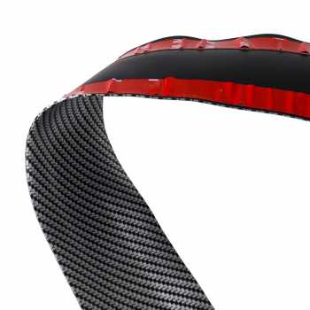 Gambar produk KARLOR Stiker Vinyl Mobil Carbon Fiber Rubber Strip Bumper Guard 100cm 7cm - YSB190