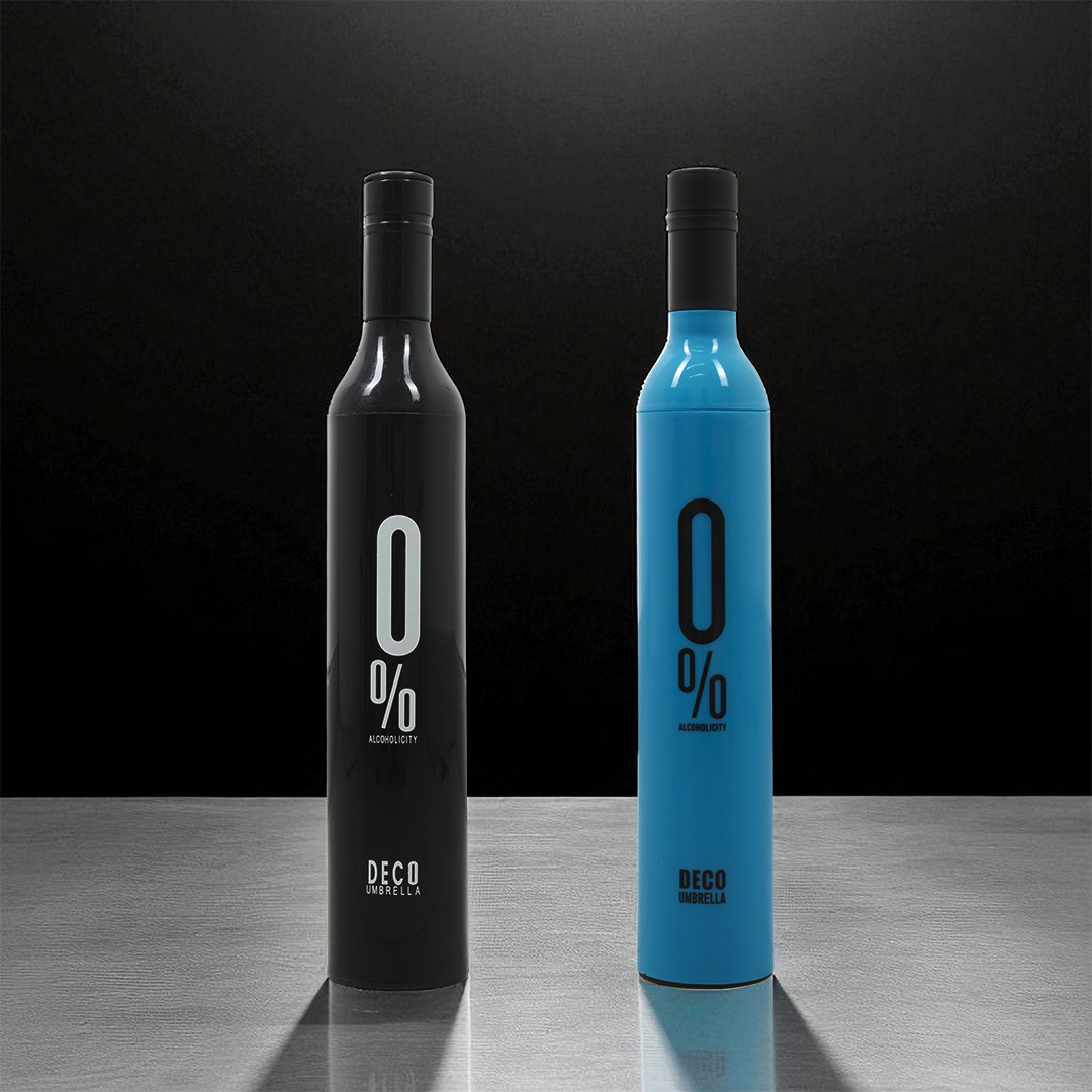 Gambar produk Deco Payung Lipat Buka Tutup Manual Desain Botol Wine Anti UV 97cm - YS06